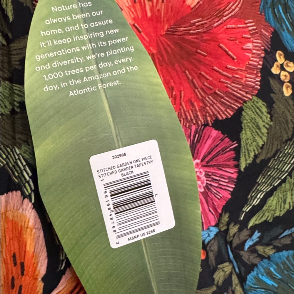 FARM RIO size L one piece swimsuit suit - Picture 5 of 12
